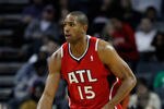 CHARLOTTE, NC - JANUARY 06:  Al Horford #15 of the Atlanta Hawks against the Charlotte Bobcats during their game at Time Warner Cable Arena on January 6, 2012 in Charlotte, North Carolina.  NOTE TO USER: User expressly acknowledges and agrees that, by downloading and or using this photograph, User is consenting to the terms and conditions of the Getty Images License Agreement.  (Photo by Streeter Lecka/Getty Images)