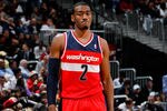 ATLANTA, GA - DECEMBER 28:  John Wall #2 of the Washington Wizards reacts after a turnover against the Atlanta Hawks at Philips Arena on December 28, 2011 in Atlanta, Georgia.  NOTE TO USER: User expressly acknowledges and agrees that, by downloading and or using this photograph, User is consenting to the terms and conditions of the Getty Images License Agreement.  (Photo by Kevin C. Cox/Getty Images)