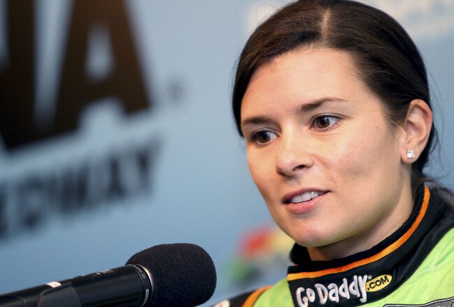 DAYTONA BEACH, FL - JANUARY 12:  Danica Patrick, driver of the #10 GoDaddy.com Chevrolet during Daytona Preseason Thunder at Daytona International Speedway on January 12, 2012 in Daytona Beach, Florida.  (Photo by Jerry Markland/Getty Images for NASCAR)