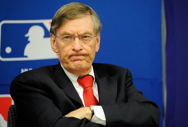 NEW YORK, NY - NOVEMBER 22:  Major League Baseball Commissioner Bud Selig attends a news conference at MLB headquarters on November 22, 2011 in New York City. Selig announced a new five-year labor agreement between Major League Baseball and the Major League Baseball Players Association.  (Photo by Patrick McDermott/Getty Images)