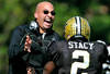 NASHVILLE, TN - OCTOBER 29:  Coach James Franklin and Zac Stacy #2 of the Vanderbilt Commodores celebrate after Stacy's touchdown against the Arkansas Razorbacks during play at Vanderbilt Stadium on October 29, 2011 in Nashville, Tennessee. Arkansas won 31-28.  (Photo by Grant Halverson/Getty Images)