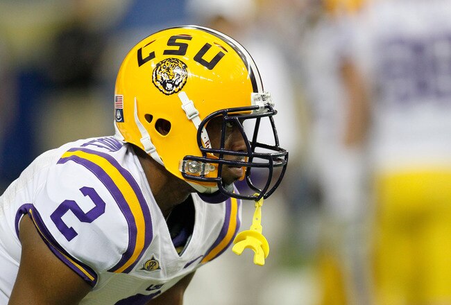 ATLANTA, GA - DECEMBER 03:  Rueben Randle #2 of the LSU Tigers against the Georgia Bulldogs during the 2011 SEC Championship Game at Georgia Dome on December 3, 2011 in Atlanta, Georgia.  (Photo by Kevin C. Cox/Getty Images)