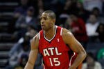 CHARLOTTE, NC - JANUARY 06:  Al Horford #15 of the Atlanta Hawks against the Charlotte Bobcats during their game at Time Warner Cable Arena on January 6, 2012 in Charlotte, North Carolina.  NOTE TO USER: User expressly acknowledges and agrees that, by downloading and or using this photograph, User is consenting to the terms and conditions of the Getty Images License Agreement.  (Photo by Streeter Lecka/Getty Images)
