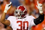 AUBURN, AL - NOVEMBER 26:  Dont'a Hightower #30 of the Alabama Crimson Tide calls the defense against the Auburn Tigers at Jordan-Hare Stadium on November 26, 2011 in Auburn, Alabama.  (Photo by Kevin C. Cox/Getty Images)