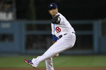 LOS ANGELES, CA - SEPTEMBER 16:  Hiroki Kuroda #18 of the Los Angeles Dodgers throws a pitch against the Pittsburgh Pirates on September 16, 2011 at Dodger Stadium in Los Angeles, California.  (Photo by Stephen Dunn/Getty Images)