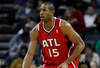 CHARLOTTE, NC - JANUARY 06:  Al Horford #15 of the Atlanta Hawks against the Charlotte Bobcats during their game at Time Warner Cable Arena on January 6, 2012 in Charlotte, North Carolina.  NOTE TO USER: User expressly acknowledges and agrees that, by downloading and or using this photograph, User is consenting to the terms and conditions of the Getty Images License Agreement.  (Photo by Streeter Lecka/Getty Images)