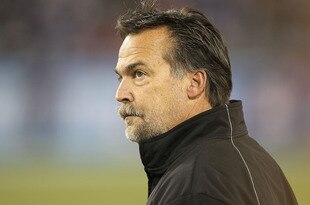 NASHVILLE, TN - DECEMBER 09:  Jeff Fisher the Head Coach of the Tennessee Titans watches his team play against the Indianapolis Colts during the NFL game at LP Field on December 9, 2010 in Nashville, Tennessee.  (Photo by Andy Lyons/Getty Images)
