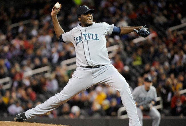 MINNEAPOLIS, MN - SEPTEMBER 21: Michael Pineda #36 of the Seattle Mariners delivers a pitch against the Minnesota Twins in the third inning on September 21, 2011 at Target Field in Minneapolis, Minnesota. (Photo by Hannah Foslien/Getty Images)
