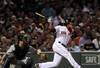 BOSTON, MA - SEPTEMBER 1: Jed Lowrie #12 the Boston Red Sox swings at a pitch in the sixth inning against the New York Yankees at Fenway Park on September 1, 2011 in Boston, Massachusetts. The Yankees won the game 4-2. (Photo by Darren McCollester/Getty Images)