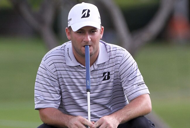 HONOLULU, HI - JANUARY 13:  Matt Every plays a shot on the 12th hole during the second round of the Sony Open in Hawaii at Waialae Country Club on January 13, 2012 in Honolulu, Hawaii.  (Photo by Sam Greenwood/Getty Images)