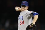 HOUSTON, TX - AUGUST 15: Pitcher Kerry Wood #34 of the Chicago Cubs delivers a pitch to the Houston Astros in the ninth inning of their 4-3 victory on August 15, 2011 at Minute Maid Park in Houston, Texas. (Photo by Eric Christian Smith/Getty Images)