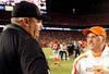 MIAMI - OCTOBER 12:  Head coach Rex Ryan of the New York Jets congratulates head coach Tony Sparano of the Miami Dolphins at Land Shark Stadium on October 12, 2009 in Miami, Florida. The Dolphins defeated the Jets 31-27.  (Photo by Doug Benc/Getty Images)