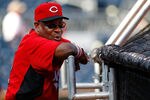 PITTSBURGH - JULY 19: Manager Dusty Baker #12 of the Cincinnati Reds watches batting practice prior to the game against the Pittsburgh Pirates on July 19, 2011 at PNC Park in Pittsburgh, Pennsylvania.  (Photo by Jared Wickerham/Getty Images)