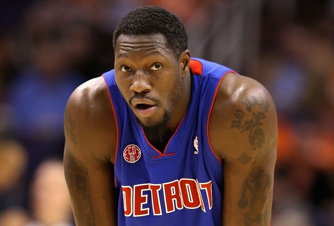 PHOENIX - NOVEMBER 22:  Ben Wallace #6 of the Detroit Pistons awaits a free throw shot during the NBA game against the Phoenix Suns at US Airways Center on November 22, 2009 in Phoenix, Arizona. The Suns defeated the Pistons 117-91.  NOTE TO USER: User expressly acknowledges and agrees that, by downloading and or using this photograph, User is consenting to the terms and conditions of the Getty Images License Agreement.  (Photo by Christian Petersen/Getty Images)