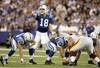 INDIANAPOLIS - OCTOBER 22:  Quarterback Payton Manning #18 of the Indianapolis Colts points at the line of scrimmage during the NFL game against the Washington Redskins on October 22, 2006 at the RCA Dome in Indianapolis, Indiana. The Colts won 26-22. (Photo by Andy Lyons/Getty Images)