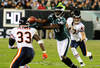 PHILADELPHIA, PA - NOVEMBER 7: Jeremy Maclin #18 of the Philadelphia Eagles makes a catch against the Chicago Bears at Lincoln Financial Field on November 7, 2011 in Phildelphia, Pennsylvania. (Photo by Scott Cunningham/Getty Images)