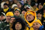 GREEN BAY, WI - JANUARY 15:  A fan of the Green Bay Packers looks on towards the end of the game against the New York Giants during their NFC Divisional playoff game at Lambeau Field on January 15, 2012 in Green Bay, Wisconsin.  (Photo by Jamie Squire/Getty Images)
