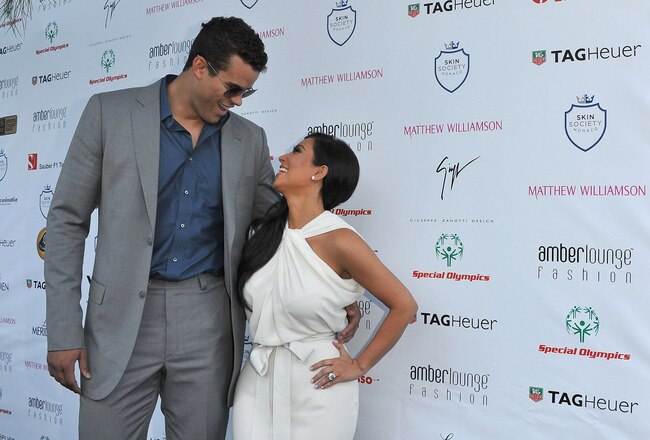 MONACO - MAY 27:  Kim Kardashian (L) and Kris Humphries (R) arrive to attend the AmberLounge Fashion Monaco 2011 on May 27, 2011 in Monaco.  (Photo by Pascal Le Segretain/Getty Images)