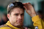 HOMESTEAD, FL - NOVEMBER 18:  David Ragan, driver of the #6 UPS My Choice Ford, looks on from the garage area during practice for the NASCAR Sprint Cup Series Ford 400 at Homestead-Miami Speedway on November 18, 2011 in Homestead, Florida.  (Photo by Chris Trotman/Getty Images for NASCAR)