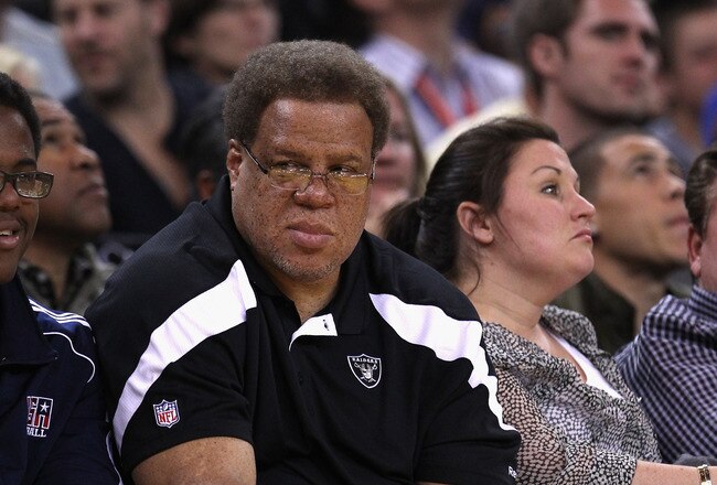 OAKLAND, CA - JANUARY 10:  Oakland Raiders new general manager Reggie McKenzie watches the Golden State Warriors play the Miami Heat at Oracle Arena on January 10, 2012 in Oakland, California.  NOTE TO USER: User expressly acknowledges and agrees that, by downloading and or using this photograph, User is consenting to the terms and conditions of the Getty Images License Agreement.  (Photo by Ezra Shaw/Getty Images)