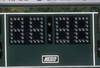 4 Jun 1998:  The new scoreboard for the John Elway Stadium Dedication at Granada Hills High School in Granada Hills, California. Mandatory Credit: Tom Hauck  /Allsport