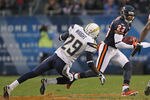 CHICAGO, IL - NOVEMBER 20:  Devin Hester #23 of the Chicago Bears slips past Shareece Wright #29 of the San Diego Chargers at Soldier Field on November 20, 2011 in Chicago, Illinois.The Bears defeated the Chargers 31-20.  (Photo by Jonathan Daniel/Getty Images)