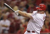 CINCINNATI, OH - SEPTEMBER 20: Jay Bruce #32 of the Cincinnati Reds bats against the Houston Astros at Great American Ball Park on September 20, 2011 in Cincinnati, Ohio.  (Photo by John Sommers II/Getty Images)