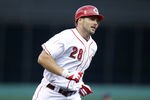 CINCINNATI, OH - JULY 15: Chris Heisey #28 of the Cincinnati Reds rounds the bases after hitting a home run in the first inning against the St. Louis Cardinals at Great American Ball Park on July 15, 2011 in Cincinnati, Ohio. (Photo by Joe Robbins/Getty Images)