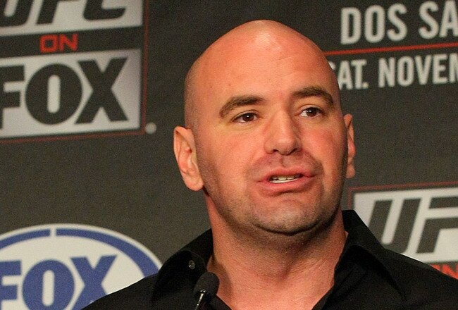 HOLLYWOOD, CA - SEPTEMBER 20:  UFC President Dana White speaks during the UFC on Fox: Velasquez v Dos Santos - Press Conference at W Hollywood on September 20, 2011 in Hollywood, California.  (Photo by Victor Decolongon/Getty Images)