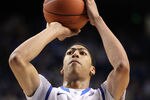 LEXINGTON, KY - JANUARY 17:  Anthony Davis #23 of the Kentucky Wildcats shoots the ball during the SEC game against the Arkansas Razorbacks at Rupp Arena on January 17, 2012 in Lexington, Kentucky.  (Photo by Andy Lyons/Getty Images)