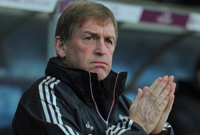 BIRMINGHAM, ENGLAND - DECEMBER 18:  Liverpool manager Kenny Dalglish looks on during the Barclays Premier league match between Aston Villa and Liverpool at Villa Park on December 18, 2011 in Birmingham, England.  (Photo by Michael Regan/Getty Images)