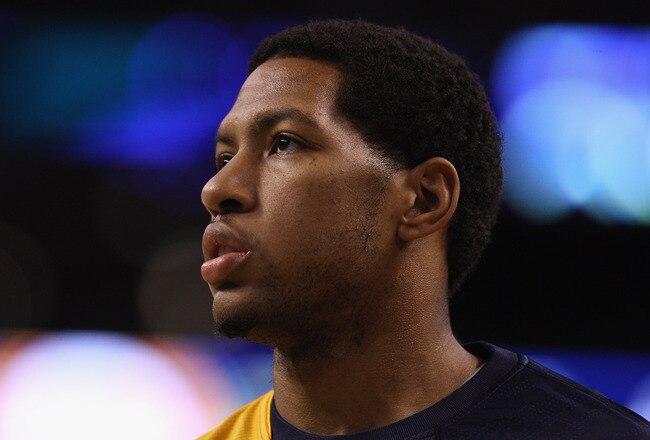BOSTON, MA - JANUARY 06:  Danny Granger #33 of the Indiana Pacers looks on before the game against the Boston Celtics on January 6, 2012 at TD Garden in Boston, Massachusetts. NOTE TO USER: User expressly acknowledges and agrees that, by downloading and or using this photograph, User is consenting to the terms and conditions of the Getty Images License Agreement.  (Photo by Elsa/Getty Images)