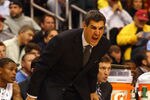 PHILADELPHIA, PA - JANUARY 11:  head coach Jay Wright of the Villanova Wildcats reacts against the Syracuse Orange at the Wells Fargo Center on January 11, 2012 in Philadelphia, Pennsylvania.  (Photo by Chris Chambers/Getty Images)