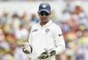 PERTH, AUSTRALIA - JANUARY 14:  MS Dhoni (top) of India looks down at team mate Virat Kohli after Kohli dropped a catch from David Warner of Australia during day two of the Third Test match between Australia and India at WACA on January 14, 2012 in Perth, Australia.  (Photo by Hamish Blair/Getty Images)