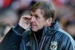 LIVERPOOL, ENGLAND - JANUARY 14:  Liverpool Manager Kenny Dalglish looks on prior to the Barclays Premier League match between Liverpool and Stoke City at Anfield on January 14, 2012 in Liverpool, England.  (Photo by Michael Regan/Getty Images)