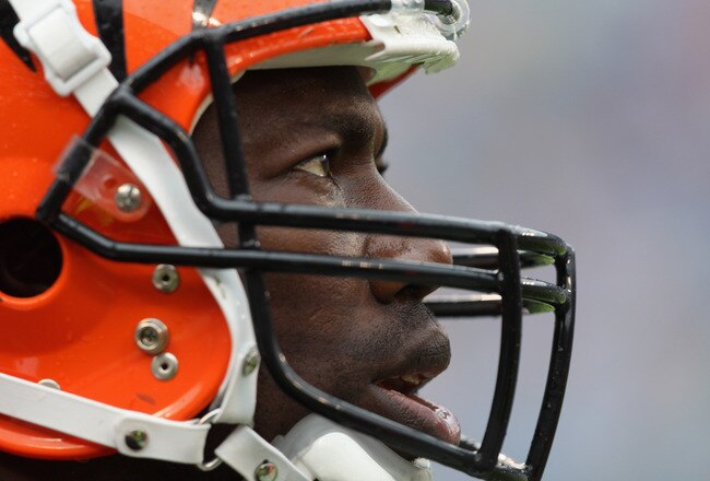 CHARLOTTE, NC - SEPTEMBER 26:  Terrell Owens #81 of the Cincinnati Bengals watches on during their game against the Carolina Panthers at Bank of America Stadium on September 26, 2010 in Charlotte, North Carolina.  (Photo by Streeter Lecka/Getty Images)