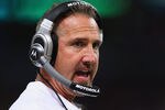 ST. LOUIS, MO - NOVEMBER 20: Head coach Steve Spagnuolo of the St. Louis Rams instructs his team on the sideline against the Seattle Seahawks at the Edward Jones Dome on November 20, 2011 in St. Louis, Missouri.  (Photo by Dilip Vishwanat/Getty Images)