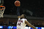 TULSA, OK - MARCH 18:  Solomon Hill #44 of the Arizona Wildcats goes up to dunk the ball against the Memphis Tigers during the second round of the 2011 NCAA men's basketball tournament at BOK Center on March 18, 2011 in Tulsa, Oklahoma.  (Photo by Ronald Martinez/Getty Images)