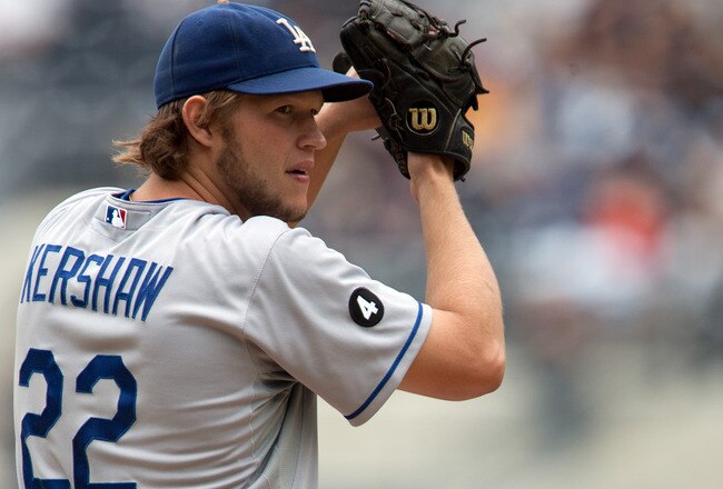 SAN DIEGO, CA - SEPTEMBER 25: Starting pitcher Clayton Kershaw #22 of the Los Angeles Dodgers throws the ball during the 1st inning of the game against the San Diego Padres at Petco Park on September 25, 2011 in San Diego, California. (Photo by Kent C. Horner/Getty Images)