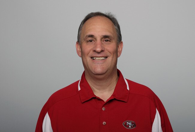 SAN FRANCISCO, CA - CIRCA 2011: In this handout image provided by the NFL,  Vic Fangio of the San Francisco 49ers poses for his NFL headshot circa 2011 in San Francisco, California. (Photo by NFL via Getty Images)