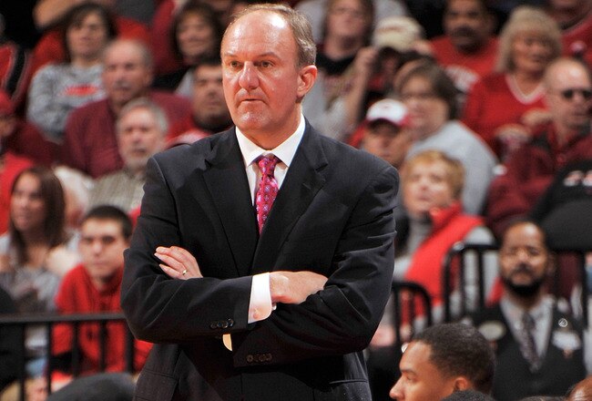 COLUMBUS, OH - DECEMBER 3:  Head Coach Thad Matta of the Ohio State Buckeyes watches his team play the Texas Pan American Broncs on December 3, 2011 at Value City Arena in Columbus, Ohio. With an Ohio State 64-35 win Matta earned his 300th career victory as a head coach.  (Photo by Jamie Sabau/Getty Images)
