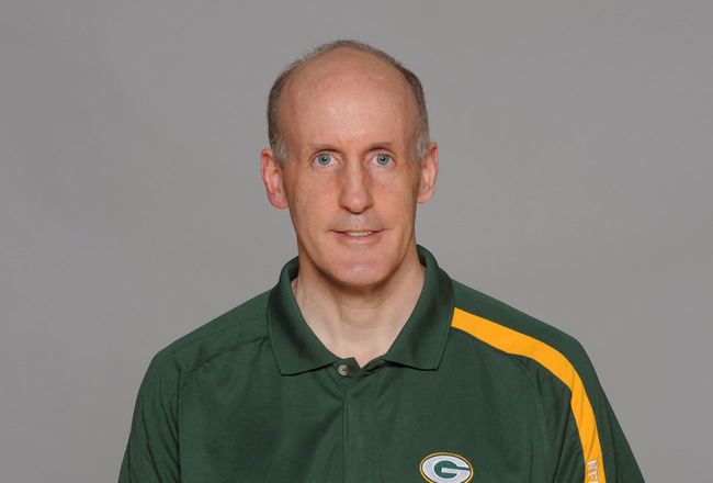 GREEN BAY, WI - CIRCA 2011: In this handout image provided by the NFL,  Joe Philbin of the Green Bay Packers poses for his NFL headshot circa 2011 in Green Bay, Wisconsin.  (Photo by NFL via Getty Images)