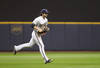 MILWAUKEE, WI - OCTOBER 16:  Ryan Braun #8 of the Milwaukee Brewers runs towards the dugout from the outfield against the St. Louis Cardinals during Game Six of the National League Championship Series at Miller Park on October 16, 2011 in Milwaukee, Wisconsin.  (Photo by Christian Petersen/Getty Images)