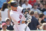 BOSTON, MA  - JUNE 19:  Marco Scutaro #10 of the Boston Red Sox hits a home run against of the Milwaukee Brewers at Fenway Park on June 19, 2011 in Boston, Massachusetts.  (Photo by Jim Rogash/Getty Images)