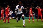 BOLTON, ENGLAND - JANUARY 21:  Nigel Reo-Coker of Bolton Wanderers celebrates scoring his team's second goal during the Barclays Premier League match between Bolton Wanderers and Liverpool at the Reebok Stadium on January 21, 2012 in Bolton, England.  (Photo by Alex Livesey/Getty Images)
