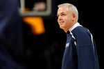 DENVER, CO - MARCH 16:  Head coach Dave Rose of the Brigham Young Cougars takes part in practice prior to their second round NCAA Men's Basketball Tournament game at the Pepsi Center on March 16, 2011 in Denver, Colorado.  (Photo by Doug Pensinger/Getty Images)