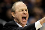 LOS ANGELES, CA - MARCH 12:  UCLA Bruins head coach Ben Howland yells at his team in the first half against the Cal Golden Bears during the Semifinals of the Pac-10 Basketball Tournament at Staples Center on March 12, 2010 in Los Angeles, California. Cal defeated UCLA 85-72.  (Photo by Jeff Gross/Getty Images)