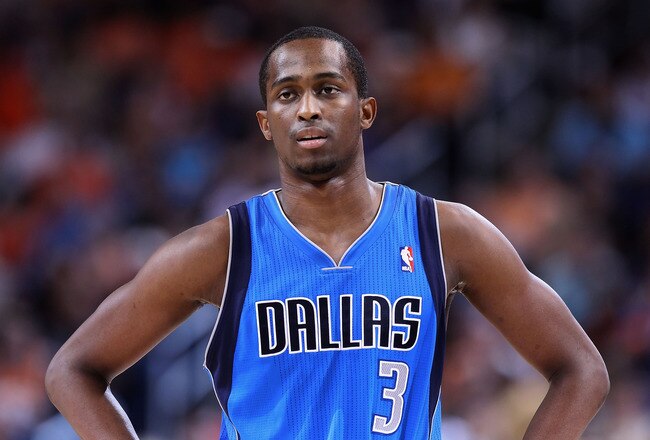 PHOENIX, AZ - MARCH 27:  Rodrigue Beaubois #3 of the Dallas Mavericks during the NBA game against the Phoenix Suns at US Airways Center on March 27, 2011 in Phoenix, Arizona.  The Mavericks defeated the Suns 91-83. NOTE TO USER: User expressly acknowledges and agrees that, by downloading and or using this photograph, User is consenting to the terms and conditions of the Getty Images License Agreement.  (Photo by Christian Petersen/Getty Images)