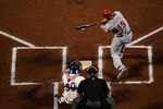 NEW YORK, NY - SEPTEMBER 27:  Joey Votto #19 of the Cincinnati Reds bats against the New York Mets in the first inning of a game at Citi Field on September 27, 2011 in the Flushing neighborhood of the Queens borough of New York City.  (Photo by Patrick McDermott/Getty Images)