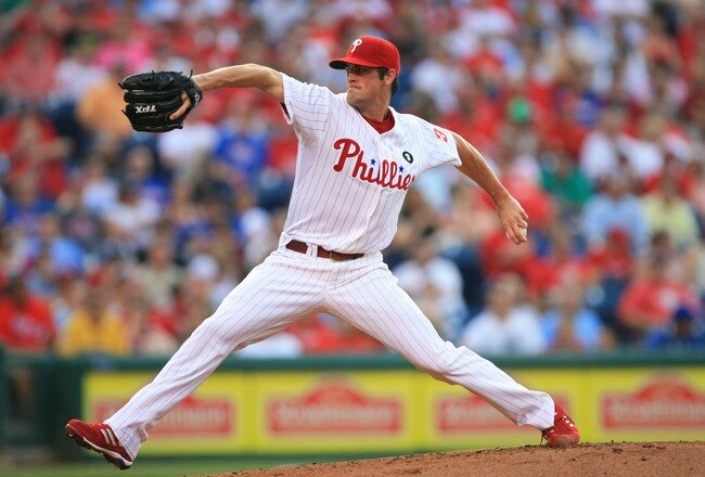 PHILADELPHIA - JUNE 8: Starting pitcher Cole Hamels #35 of the Philadelphia Phillies throws a pitch during a game against the Los Angeles Dodgers at Citizens Bank Park on June 8, 2011 in Philadelphia, Pennsylvania. (Photo by Hunter Martin/Getty Images)